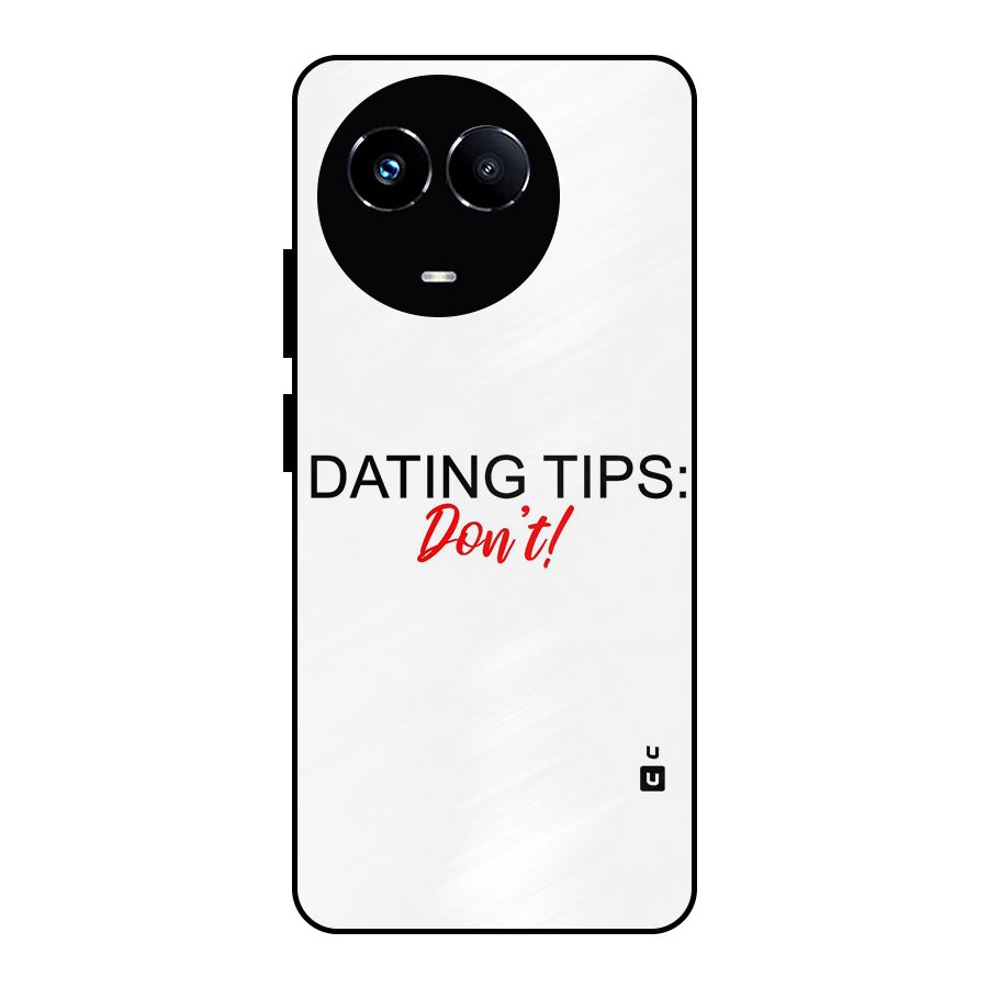 Expert Dating Tip Metal Back Case for Realme Narzo 60X