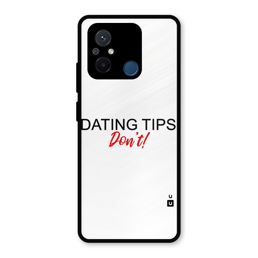 Expert Dating Tip Metal Back Case for Redmi 12C