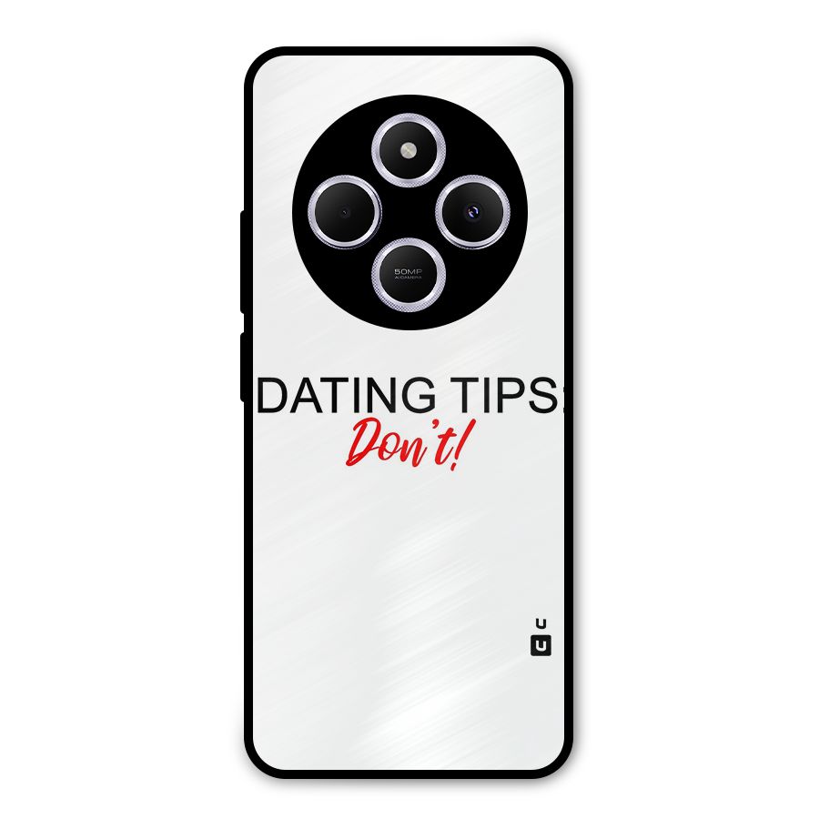 Expert Dating Tip Metal Back Case for Redmi 14C