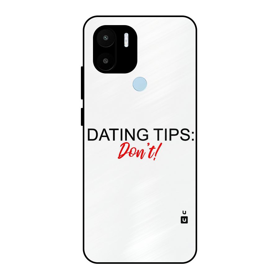 Expert Dating Tip Metal Back Case for Redmi A1+