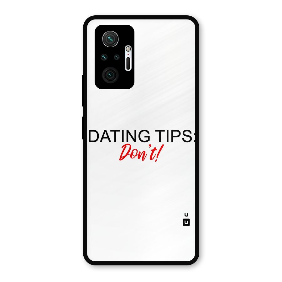 Expert Dating Tip Metal Back Case for Redmi Note 10 Pro Max
