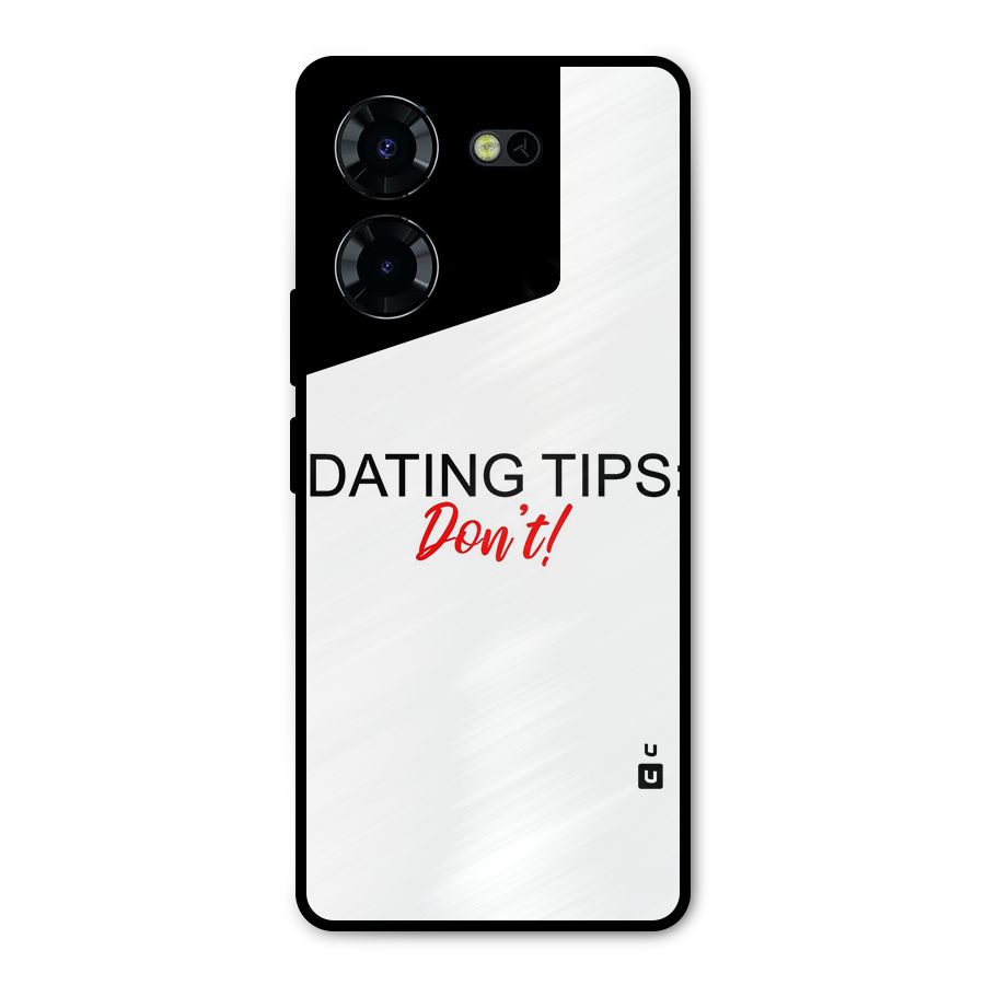 Expert Dating Tip Metal Back Case for Tecno Pova 5 Pro 5G