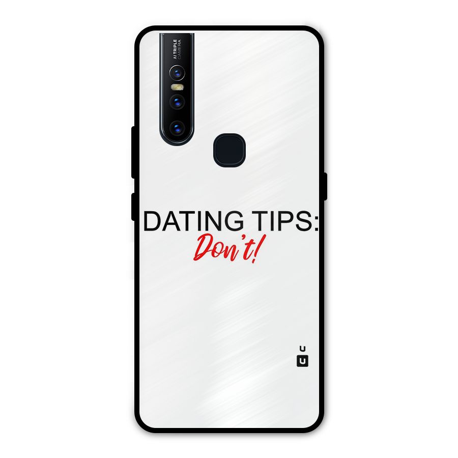 Expert Dating Tip Metal Back Case for Vivo V15