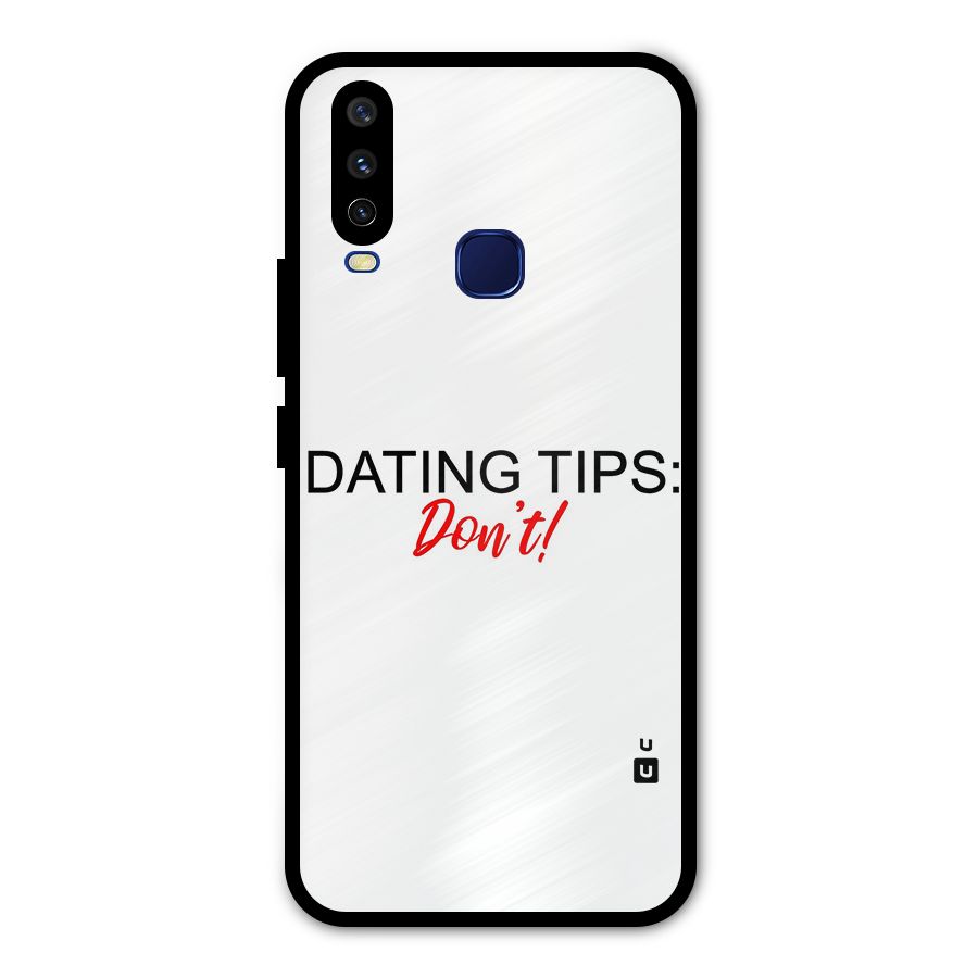 Expert Dating Tip Metal Back Case for Vivo V17