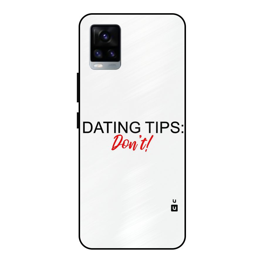 Expert Dating Tip Metal Back Case for Vivo V20 2021