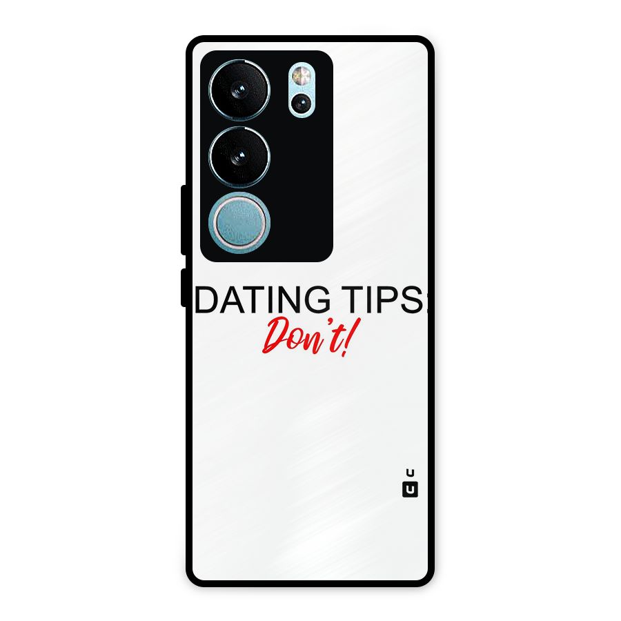 Expert Dating Tip Metal Back Case for Vivo V29 Pro
