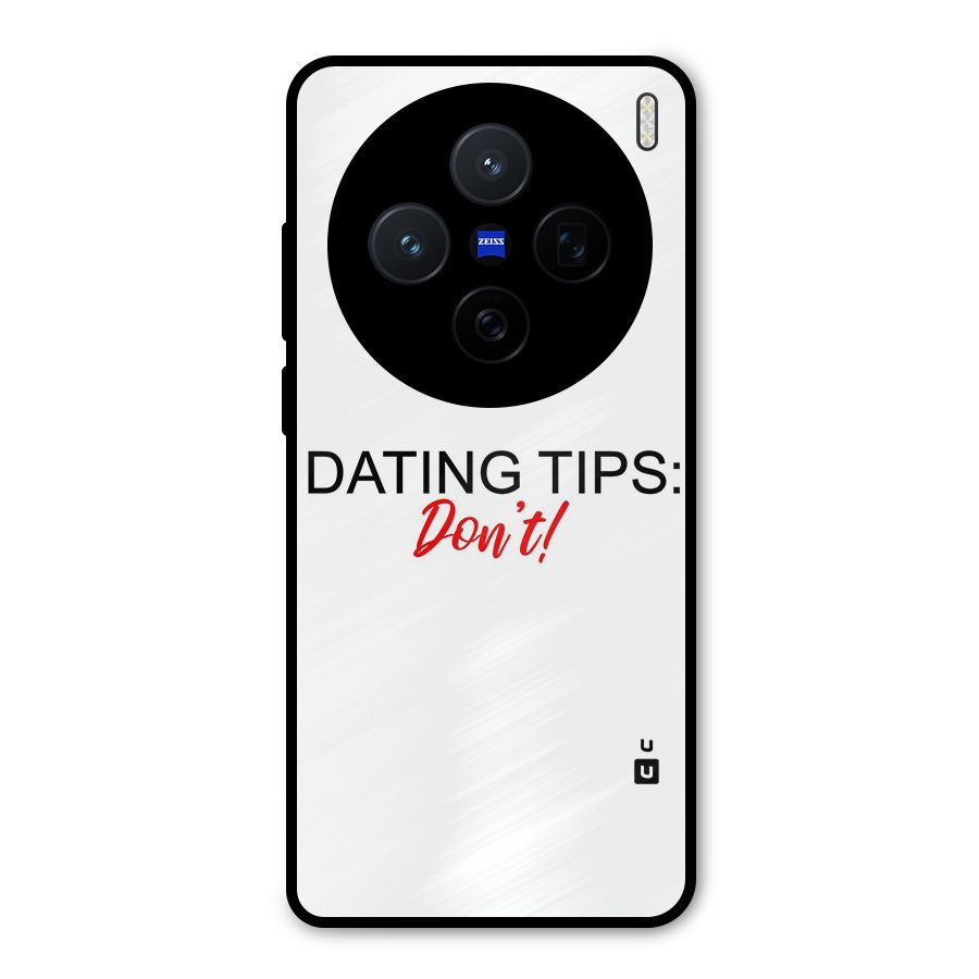 Expert Dating Tip Metal Back Case for Vivo X200