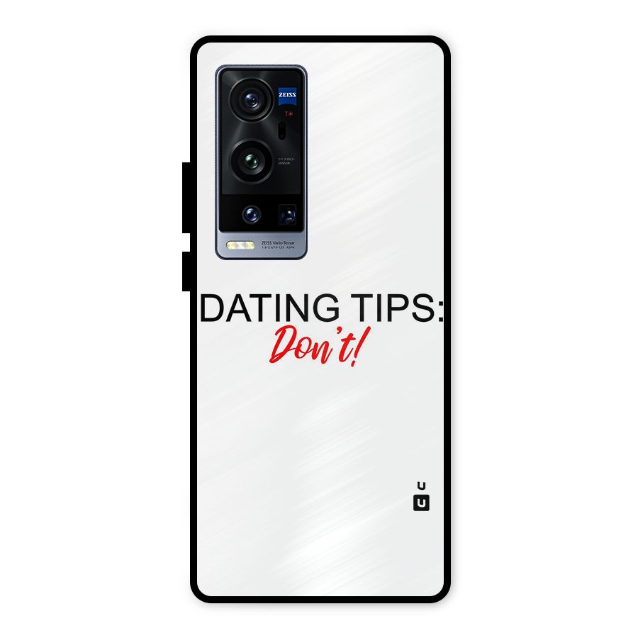Expert Dating Tip Metal Back Case for Vivo X60 Pro Plus
