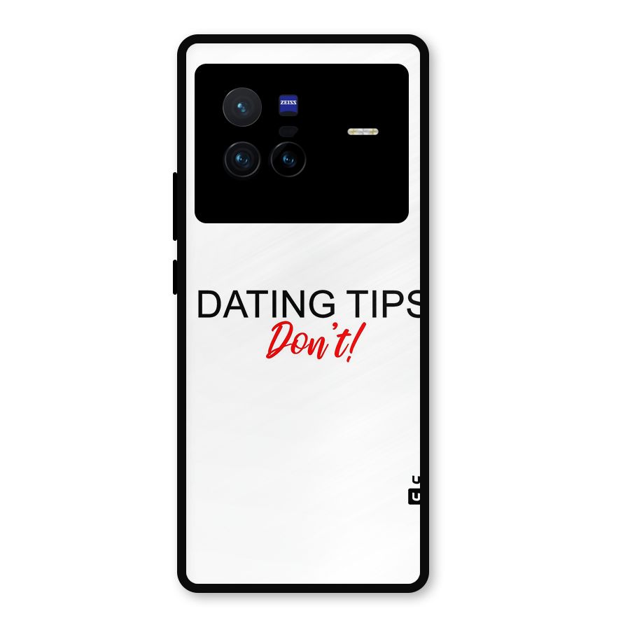 Expert Dating Tip Metal Back Case for Vivo X80