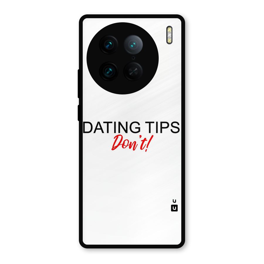 Expert Dating Tip Metal Back Case for Vivo X90 Pro