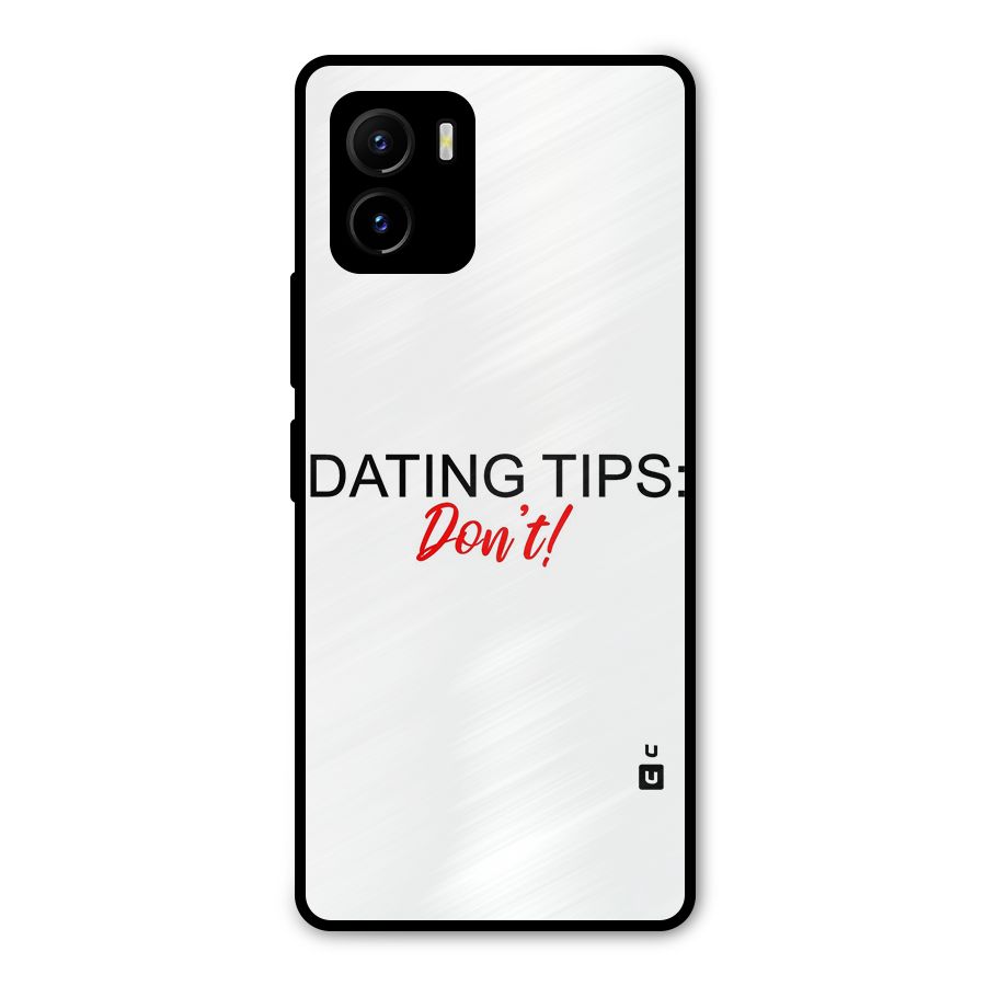 Expert Dating Tip Metal Back Case for Vivo Y15s
