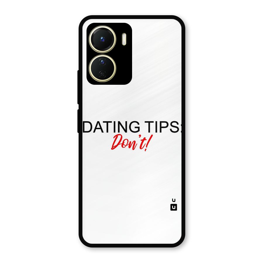 Expert Dating Tip Metal Back Case for Vivo Y16