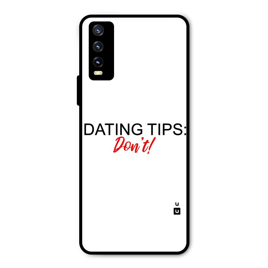 Expert Dating Tip Metal Back Case for Vivo Y20