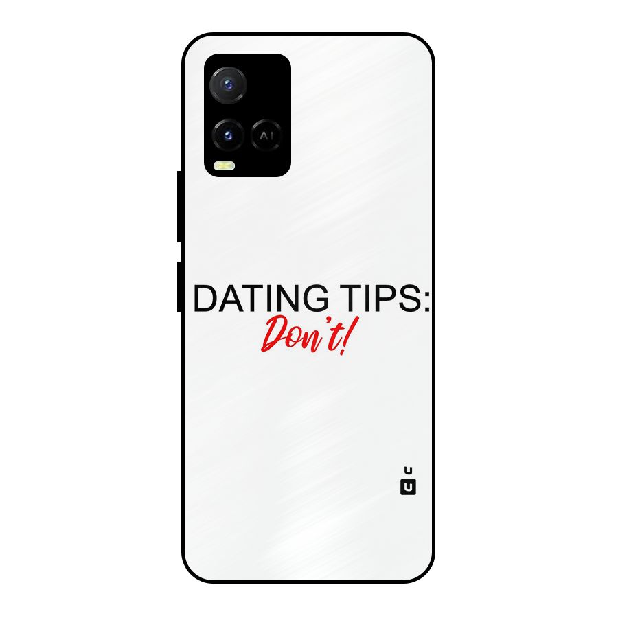 Expert Dating Tip Metal Back Case for Vivo Y21A