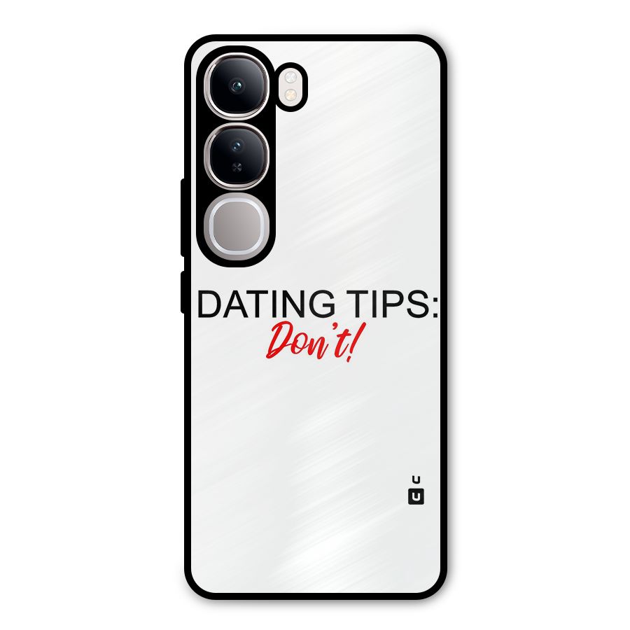 Expert Dating Tip Metal Back Case for Vivo Y300