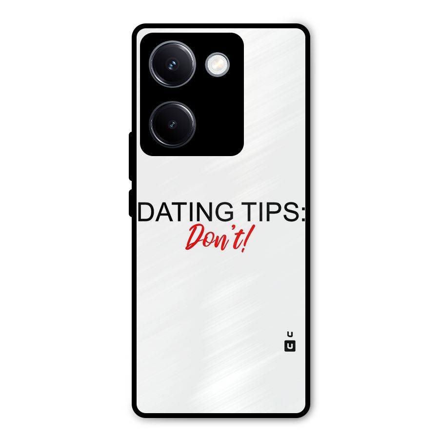 Expert Dating Tip Metal Back Case for Vivo Y300 Plus
