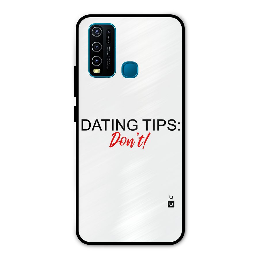 Expert Dating Tip Metal Back Case for Vivo Y50
