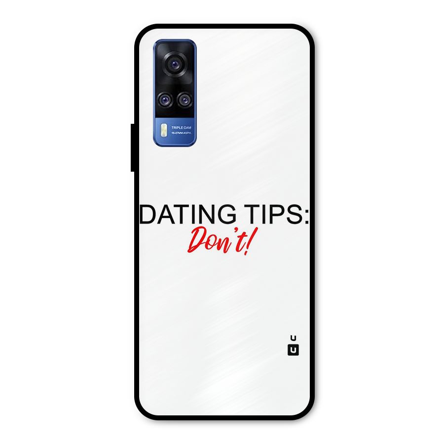 Expert Dating Tip Metal Back Case for Vivo Y51A