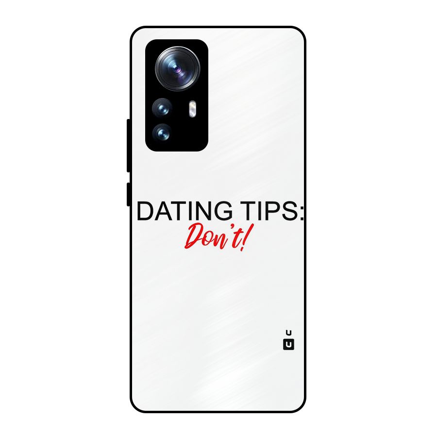 Expert Dating Tip Metal Back Case for Xiaomi 12 Pro