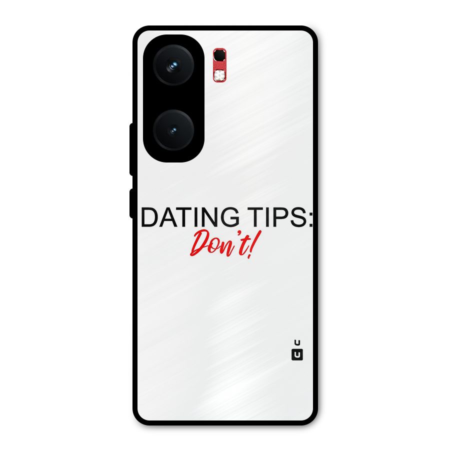 Expert Dating Tip Metal Back Case for iQOO Neo 9 Pro