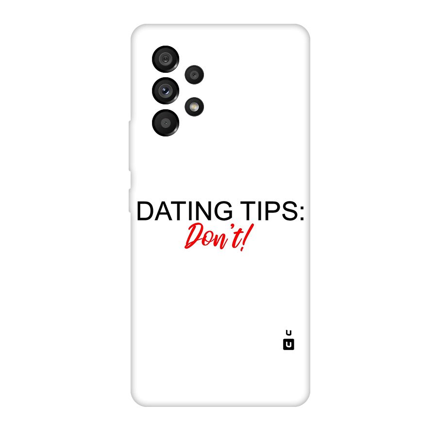Expert Dating Tip Original Polycarbonate Back Case for Galaxy A53 5G