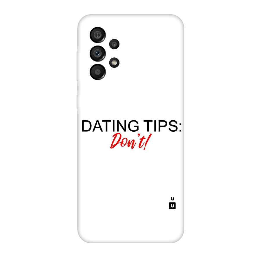 Expert Dating Tip Original Polycarbonate Back Case for Galaxy A73 5G