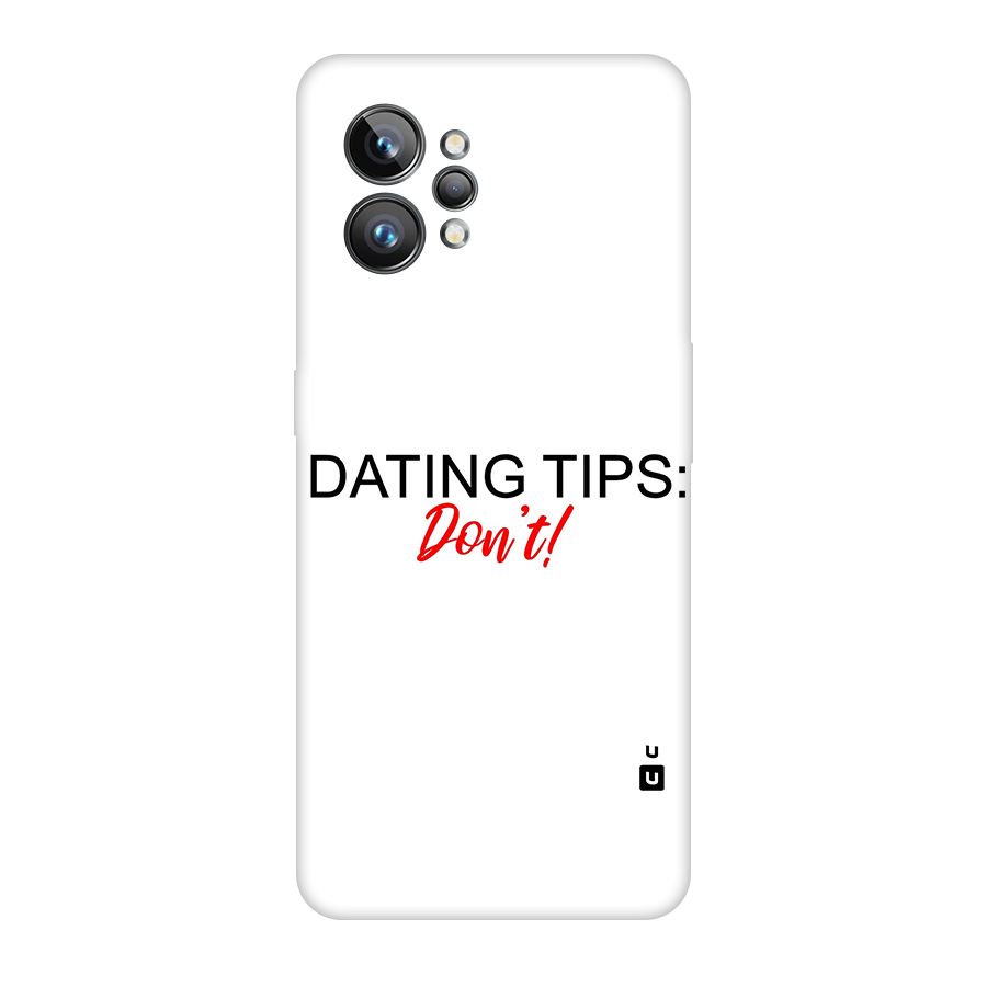 Expert Dating Tip Original Polycarbonate Back Case for Realme GT2 Pro