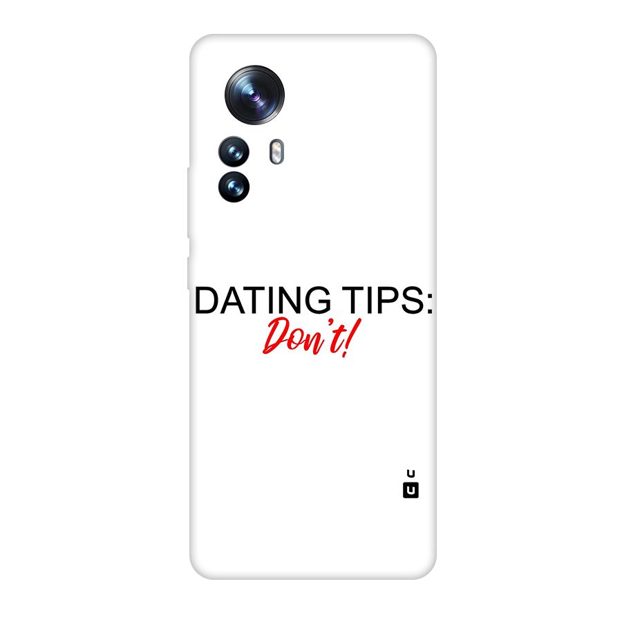 Expert Dating Tip Original Polycarbonate Back Case for Xiaomi 12 Pro
