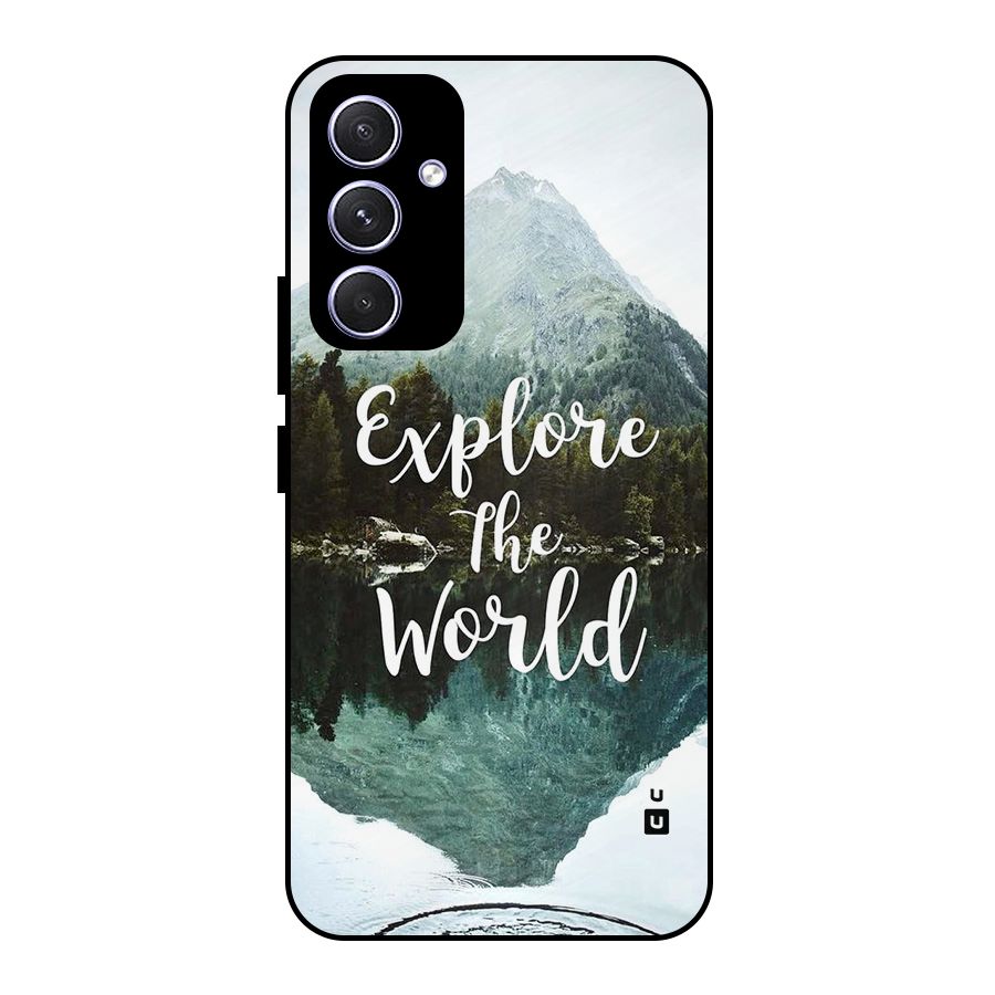 Explore The World Metal Back Case for Galaxy A54