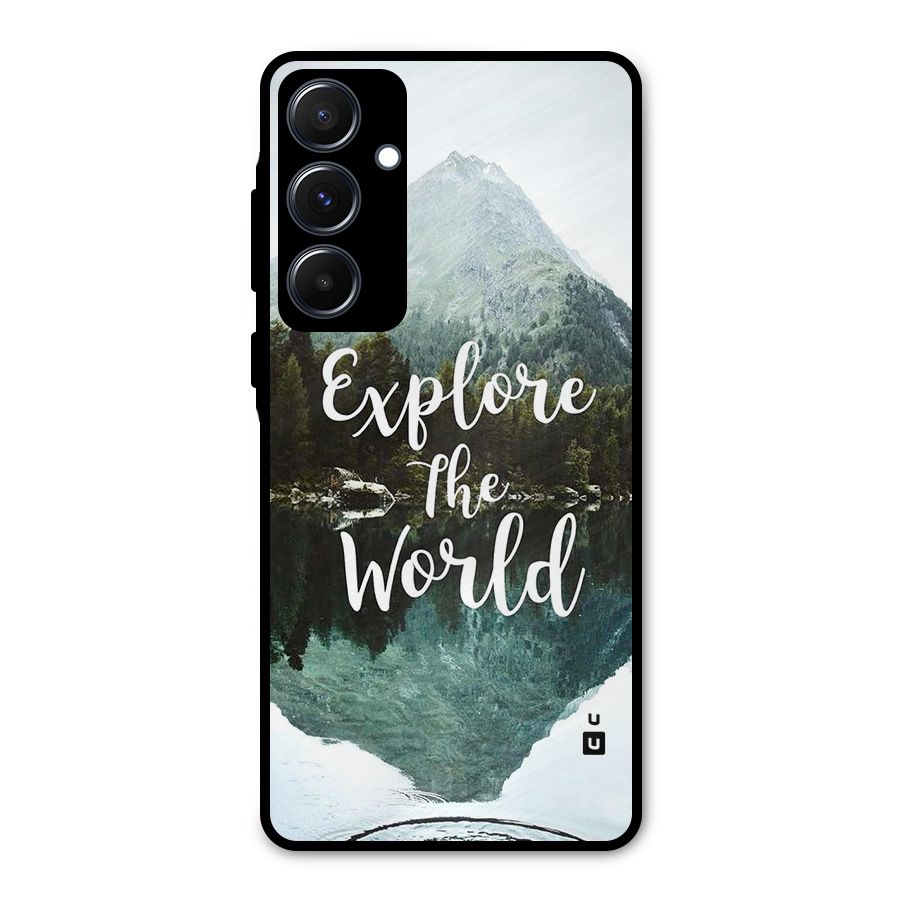 Explore The World Metal Back Case for Galaxy A55