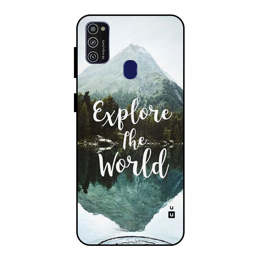 Explore The World Metal Back Case for Galaxy M30s