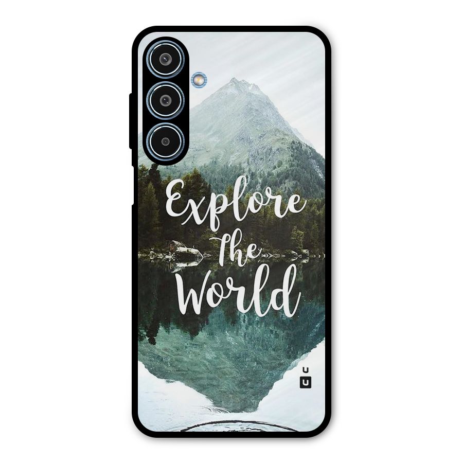 Explore The World Metal Back Case for Galaxy M35