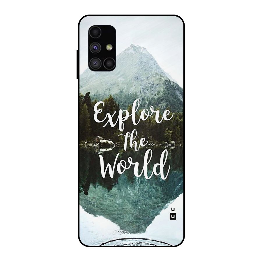 Explore The World Metal Back Case for Galaxy M51