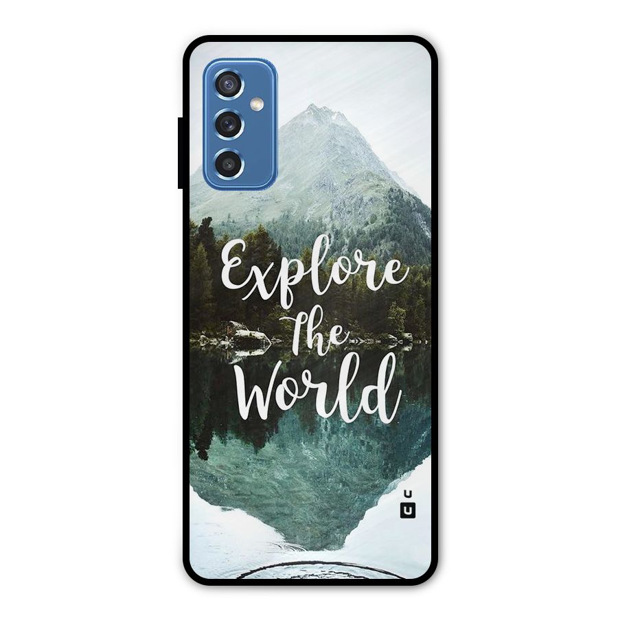 Explore The World Metal Back Case for Galaxy M52 5G