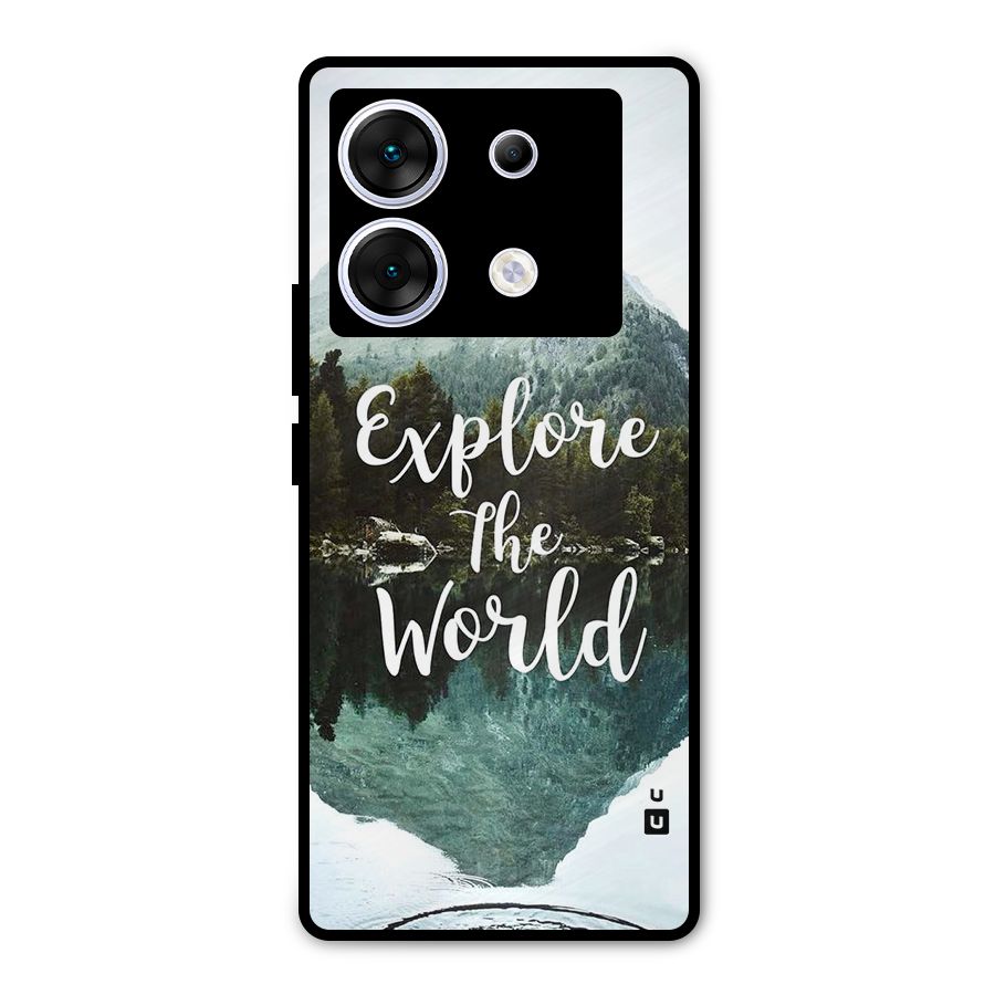 Explore The World Metal Back Case for Infinix Zero 30 5G