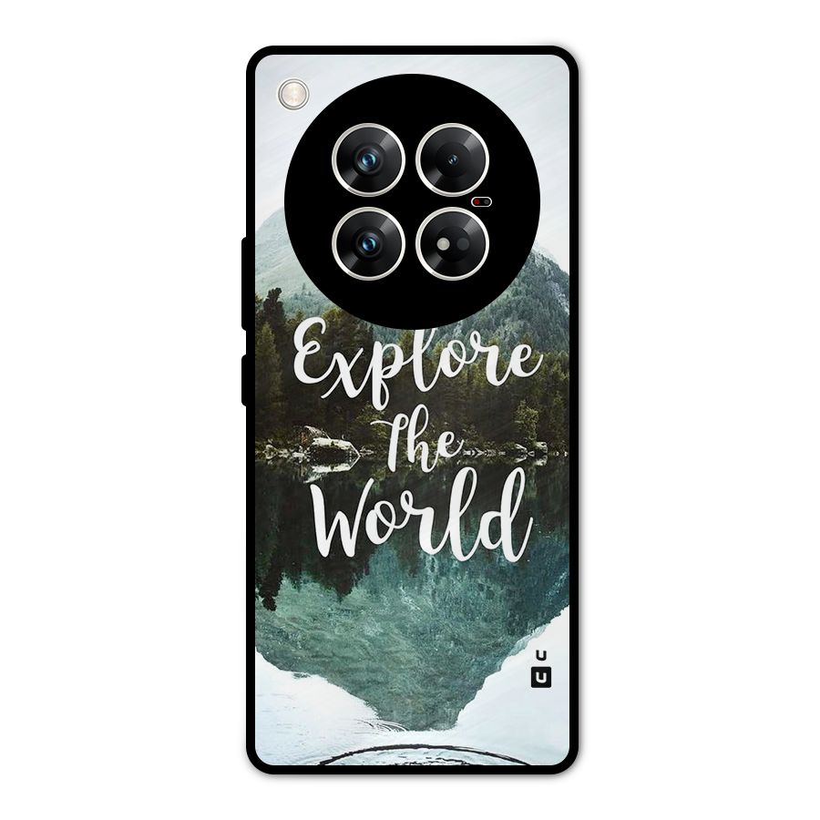 Explore The World Metal Back Case for Infinix Zero 40 5G