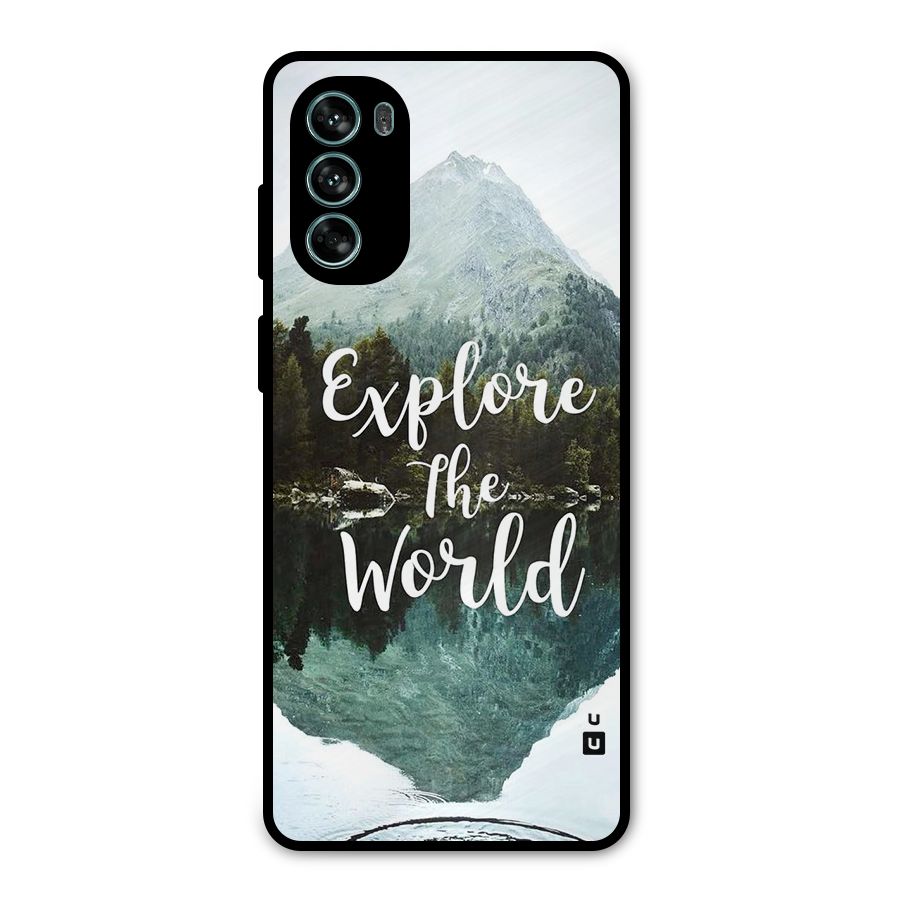 Explore The World Metal Back Case for Moto G62
