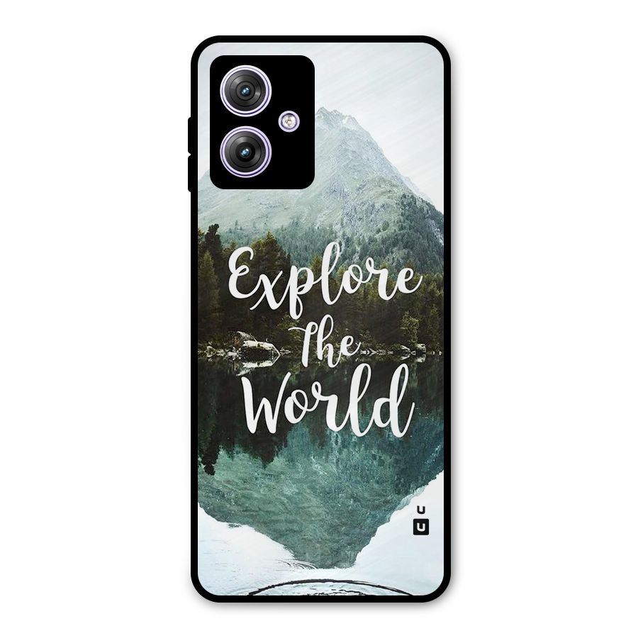 Explore The World Metal Back Case for Moto G64