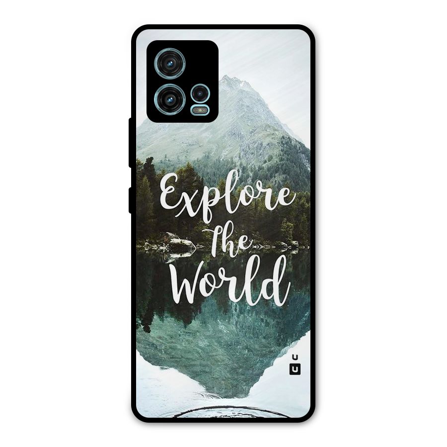 Explore The World Metal Back Case for Moto G72