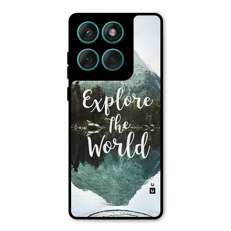 Explore The World Metal Back Case for Motorola Edge 60
