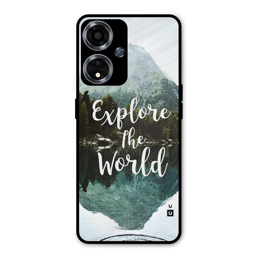 Explore The World Metal Back Case for Oppo A59