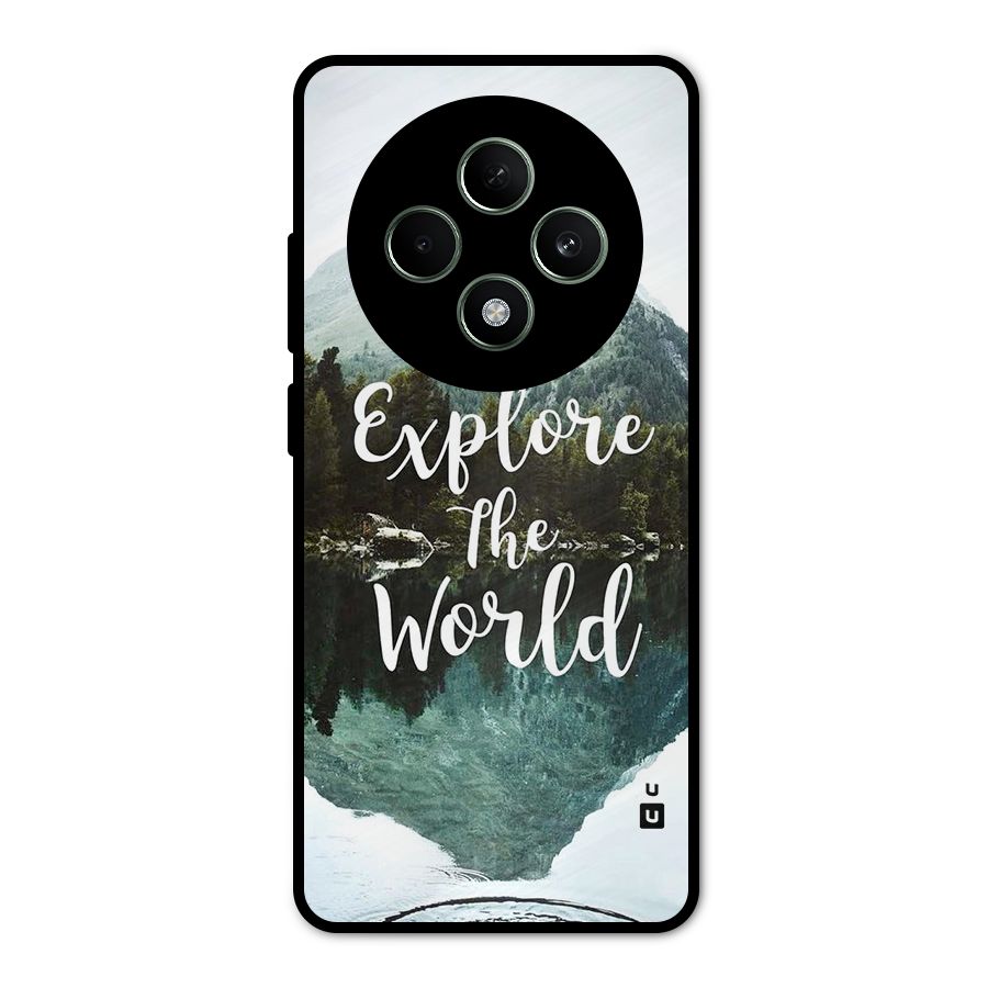Explore The World Metal Back Case for Oppo F27