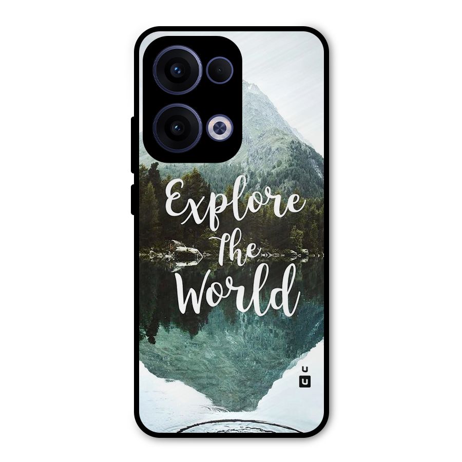 Explore The World Metal Back Case for Oppo Reno13