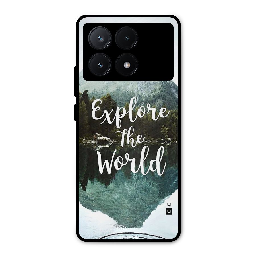 Explore The World Metal Back Case for Poco X6 Pro