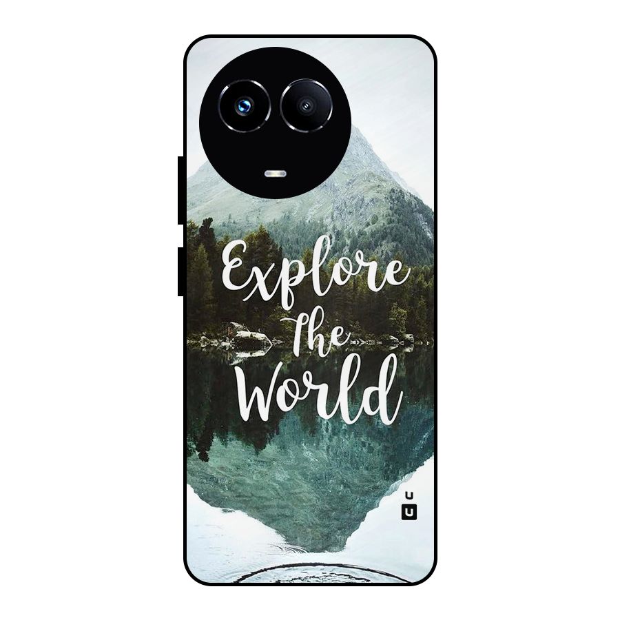 Explore The World Metal Back Case for Realme 11 5G
