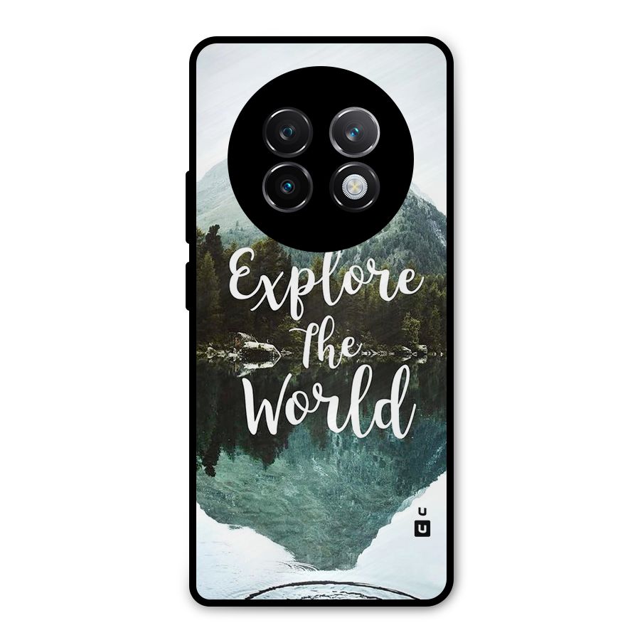Explore The World Metal Back Case for Realme 13 Plus