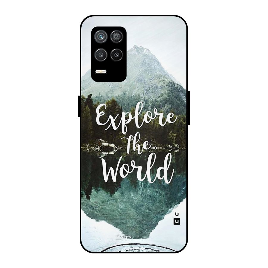 Explore The World Metal Back Case for Realme 8s 5G