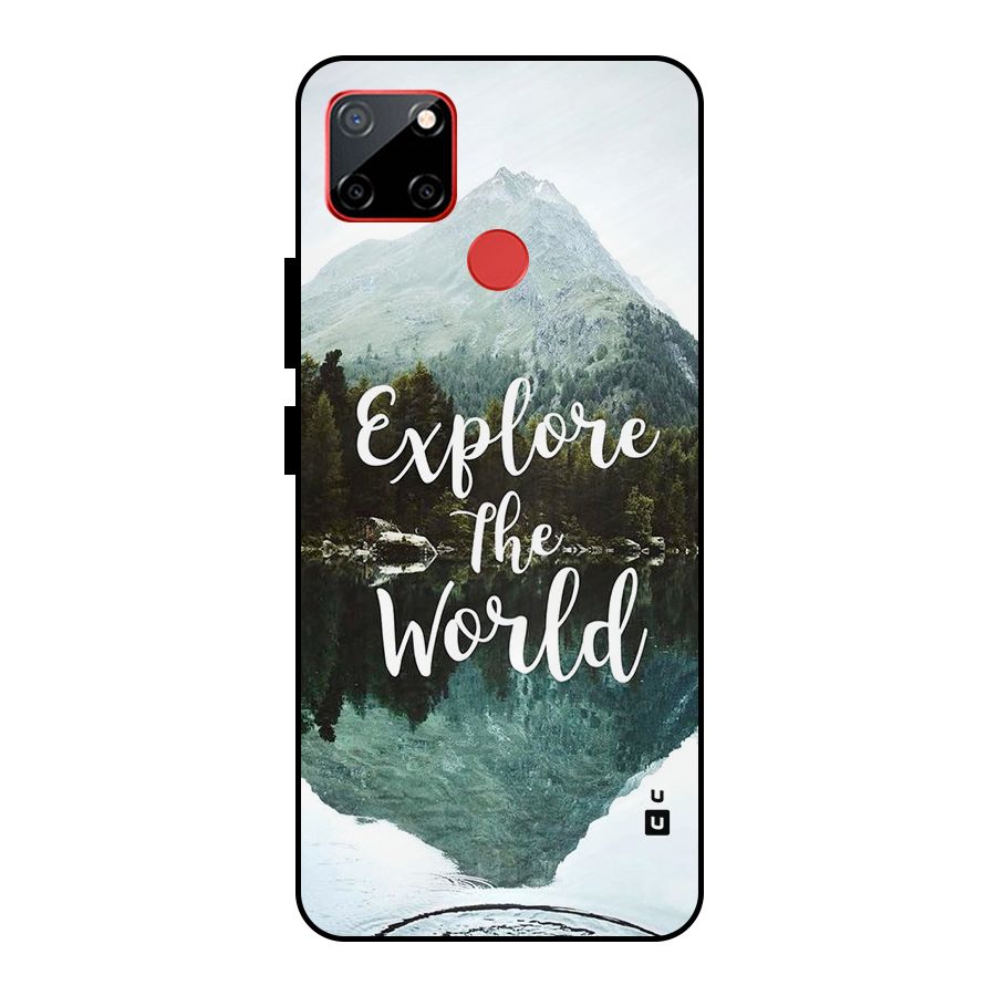 Explore The World Metal Back Case for Realme C12