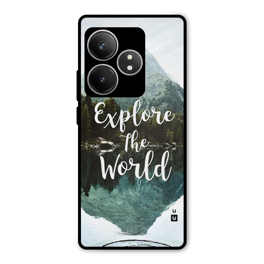 Explore The World Metal Back Case for Realme GT 6T