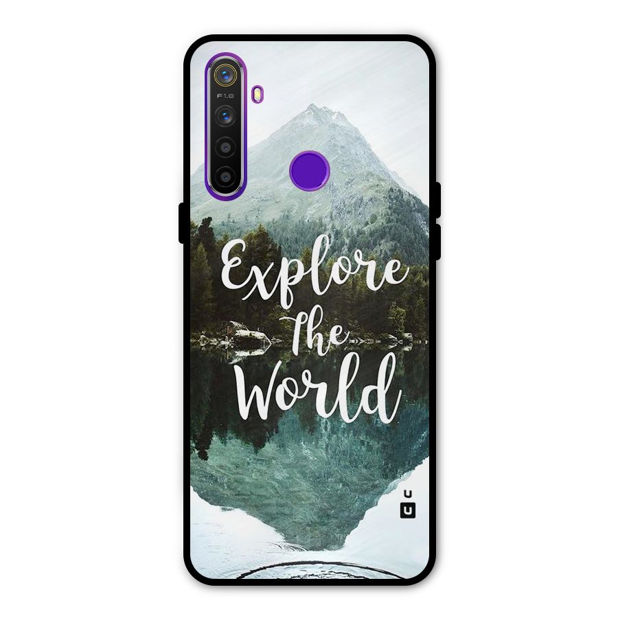 Explore The World Metal Back Case for Realme Narzo 10